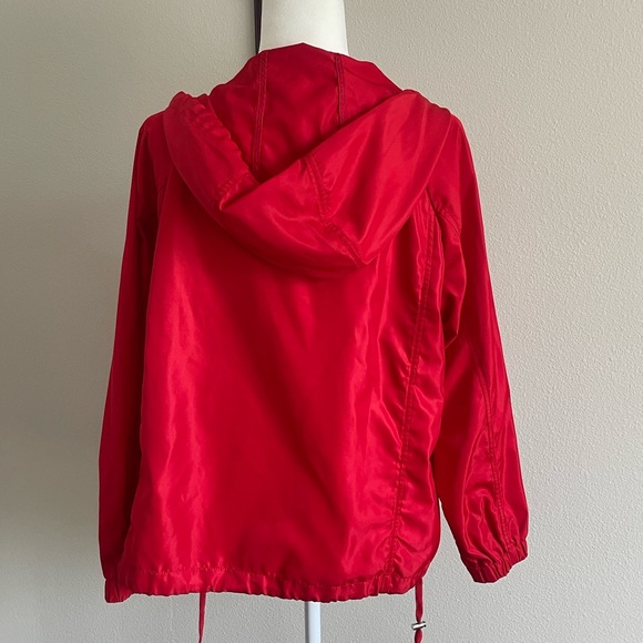 Red Women's Windbreaker Jacket Size M - Picture 4 of 6